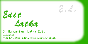 edit latka business card